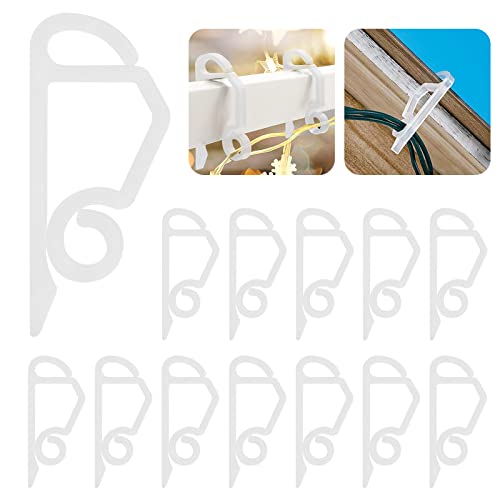EKKONG Dachrinnenhaken Lichterketten Clips 80 Stück Halterung Lichtvorhang Haken lichterketten-befestigungsclips für Halloween, Weihnachten, Geburtstag und Jubiläum Lichterketten Dekoration EKKONG Dachrinnenhaken Lichterketten Clips 80 Stück Halterung Lichtvorhang Haken lichterketten-befestigungsclips für Halloween, Weihnachten, Geburtstag und Jubiläum Lichterketten Dekoration von EKKONG