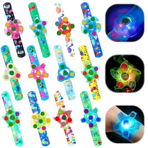 EKKONG Leuchtarmbänder 12 Stück Schnapparmband Kinder Dinosaurier Led Armband Leuchtarmband Armbänder Mitgebsel Leuchtspielzeug für Geburtstag, Junge Mädchen Geschenke, Hallowen, Weihnachten EKKONG Leuchtarmbänder 12 Stück Schnapparmband Kinder Dinosaurier Led Armband Leuchtarmband Armbänder Mitgebsel Leuchtspielzeug für Geburtstag, Junge Mädchen Geschenke, Hallowen, Weihnachten von EKKONG