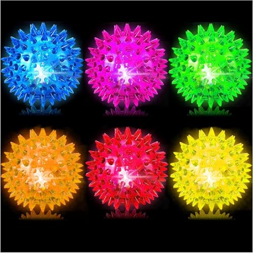 Lgelball Weich Kinder,Lgelbälle Leuchtspielzeug Kinder, Party Gadgets Kleine Geschenke Jungen Mädchen (6) von EKKONG