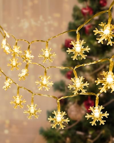 Lichterkette Weihnachten, 6m 40 LED Weihnachtsbeleuchtung, Weihnachtslichterkette Innen Außen, Lights Batteriebetrieben, Weihnachtslichter für Weihnachtsdeko Innen, Halloween, Geburtstag, Hochzeit Lichterkette Weihnachten, 6m 40 LED Weihnachtsbeleuchtung, Weihnachtslichterkette Innen Außen, Lights Batteriebetrieben, Weihnachtslichter für Weihnachtsdeko Innen, Halloween, Geburtstag, Hochzeit von EKKONG