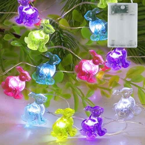 Ostereier LED Lichterketten,Ostern Hase Lichterkette,30 LEDs Hase Leuchte Ostern Nachtlicht Dekorative Lichter für Hochzeit Geburtstag Osterfeier Dekoration Ostereier LED Lichterketten,Ostern Hase Lichterkette,30 LEDs Hase Leuchte Ostern Nachtlicht Dekorative Lichter für Hochzeit Geburtstag Osterfeier Dekoration von EKKONG