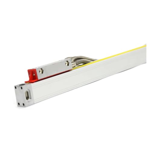EKOUQIN Schlanke, hochpräzise 0,005 mm dünne lineare Drehbankskala TTL 50 100 150 200 250 300 350 mm 20 x 28 mm kleines lineares Encoder-Gitterlineal Digitales Lesekit(50mm travel Length) von EKOUQIN