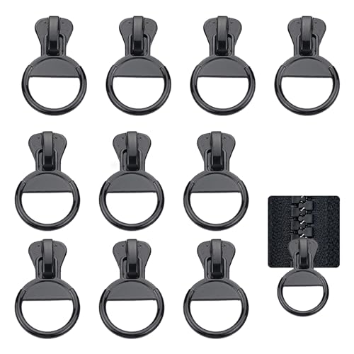 EKSMA Endlosreißverschlüsse mit Zipper – Set von 10 Stück – Vielseitig Einsetzbare und Wiederverwendbare Reißverschlussschieber – Perfekt für Alle Kleidungsstücke und Gepäckstücke! EKSMA Endlosreißverschlüsse mit Zipper – Set von 10 Stück – Vielseitig Einsetzbare und Wiederverwendbare Reißverschlussschieber – Perfekt für Alle Kleidungsstücke und Gepäckstücke! von EKSMA