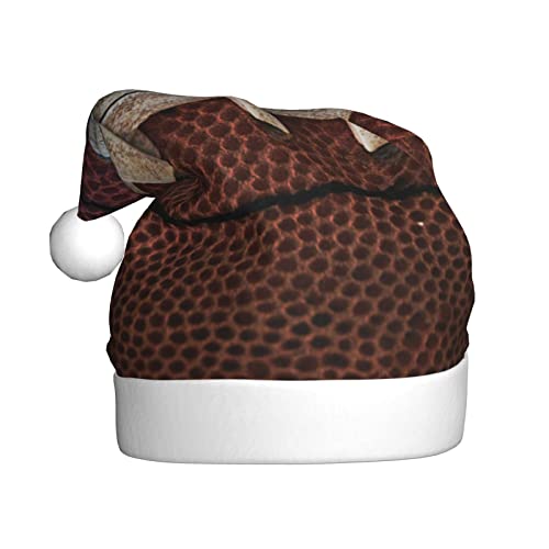 EKYOSHCZ American Football Schnürsenkel Nikolausmütze für Erwachsene Weihnachtsmütze Xmas Urlaub Hut für Neujahr Party Supplies von EKYOSHCZ