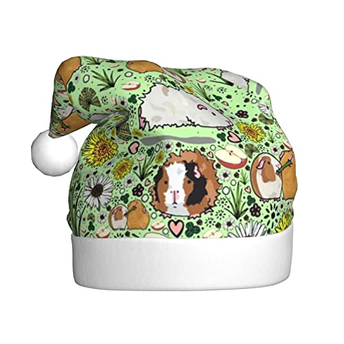 EKYOSHCZ Meerschweinchen Weihnachtsmütze für Erwachsene Weihnachtsmütze Xmas Urlaub Hut für Neujahr Party Supplies von EKYOSHCZ
