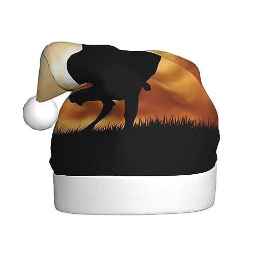 EKYOSHCZ coole Stier reiten Weihnachtsmann Hut für Erwachsene Weihnachtsmütze Xmas Urlaub Hut für Neujahr Party Supplies von EKYOSHCZ