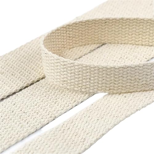 Baumwoll Gurtband 10 Meter 20/25/30/38/50 mm Polyester-Baumwoll-Gurtband, Band, Taschengurt, Rucksack, Gürtel, Bindeband, DIY-Nähzubehör(25mm) von EKalgretrA