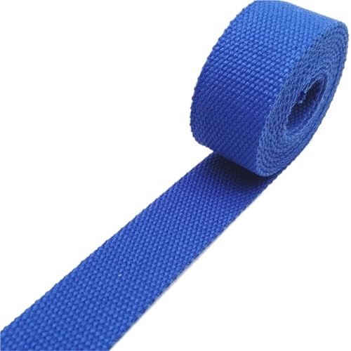 Baumwoll Gurtband 2 Yards 32 mm Canvas-Band, Gürteltaschenverdickung (2 mm), Baumwollgurtband, Nylon-Rucksack-Umreifung, Nähzubehör(Blue) von EKalgretrA