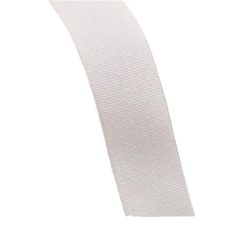 Baumwoll Gurtband 5 Yards schwarz-weißes, einfarbiges Twill-Baumwollbindeband, Gurtband, Besatz for Verpacken von Kleidungsstücken, Zubehör, handgefertigt, Heimwerken(Plain beige800,30MM) von EKalgretrA