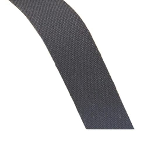 Baumwoll Gurtband 5 Yards schwarz-weißes, einfarbiges Twill-Baumwollbindeband, Gurtband, Besatz for Verpacken von Kleidungsstücken, Zubehör, handgefertigt, Heimwerken(Plain black001,20MM) von EKalgretrA