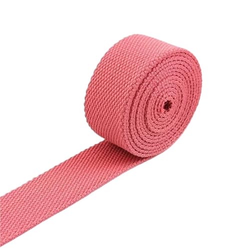 Baumwoll Gurtband 8 Meter 20–50 mm 2 mm dicke Baumwoll-Gurtbänder, Canvas-Gurtbänder, Band for Nähen, Kleidung, Gürtel, DIY, Taschen, Riemen, Band, Zubehör(03LightOrange,32mm) von EKalgretrA