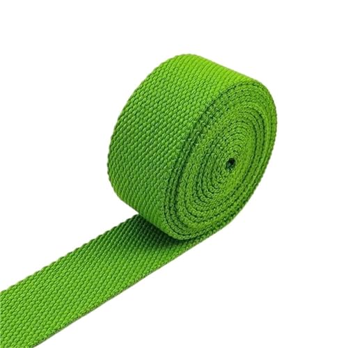 Baumwoll Gurtband 8 Meter 20–50 mm 2 mm dicke Baumwoll-Gurtbänder, Canvas-Gurtbänder, Band for Nähen, Kleidung, Gürtel, DIY, Taschen, Riemen, Band, Zubehör(13Green,50mm) von EKalgretrA