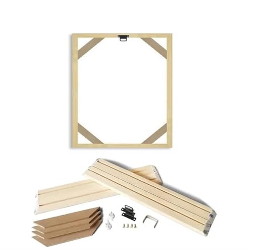 EKalgretrA DIY Holz Bilderrahmen Bausatz 45 x 65 cm Holzrahmen for 50 x 70 cm große Leinwand-Wandkunstdrucke, Diamant-Malerei-Rahmen-Set, Bild und Poster, Holz-Wandrahmen, Heimdekoration EKalgretrA DIY Holz Bilderrahmen Bausatz 45 x 65 cm Holzrahmen for 50 x 70 cm große Leinwand-Wandkunstdrucke, Diamant-Malerei-Rahmen-Set, Bild und Poster, Holz-Wandrahmen, Heimdekoration von EKalgretrA