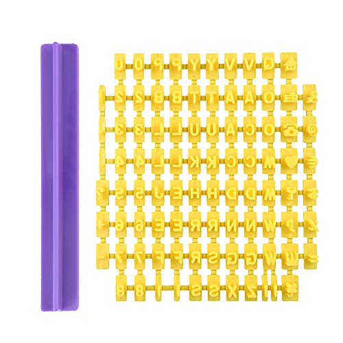 Keksstempel,Packung mit 92 Briefe Nummer Buchstaben, Ausstecher Set für Backen Eindruck Dekorieren, Fondant Werkzeug Keksstempel,Packung mit 92 Briefe Nummer Buchstaben, Ausstecher Set für Backen Eindruck Dekorieren, Fondant Werkzeug von EKdirect