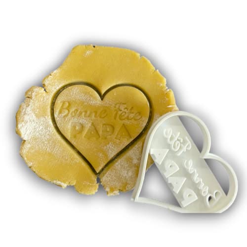 Elace Ausstechform Herz Gute Party Papa personalisierbar Gebäck, Sandgestrahlt, Kekse, Zuckerpaste, Modelliermasse, Dekoration für Kuchen, Haus, FR 3D Elace Ausstechform Herz Gute Party Papa personalisierbar Gebäck, Sandgestrahlt, Kekse, Zuckerpaste, Modelliermasse, Dekoration für Kuchen, Haus, FR 3D von ELACE