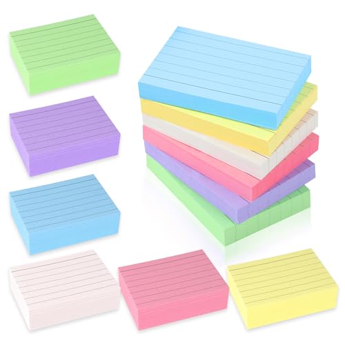 ELAKIRI 1200er Karteikarten a8 Liniert,150g/m² Verdicktes Papier Bunt Lernkarten,5.2 x 7.4cm Klein Flashcards für Vokabelkarten,Formeln und Notizen,Index Cards für Büro Schule Präsentation Vortrag ELAKIRI 1200er Karteikarten a8 Liniert,150g/m² Verdicktes Papier Bunt Lernkarten,5.2 x 7.4cm Klein Flashcards für Vokabelkarten,Formeln und Notizen,Index Cards für Büro Schule Präsentation Vortrag von ELAKIRI