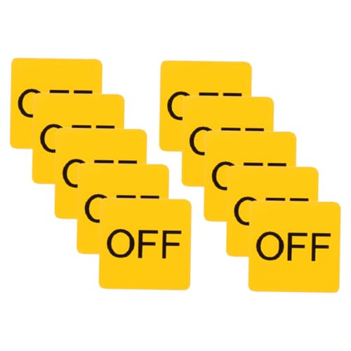 ELAYARD 10 Blatt Gerät Aufkleber Warnetiketten Gelb Schwarz Selbstklebend Für Schalter Hinweis Für Kindergarten Babyzimmer Werkstatt ELAYARD 10 Blatt Gerät Aufkleber Warnetiketten Gelb Schwarz Selbstklebend Für Schalter Hinweis Für Kindergarten Babyzimmer Werkstatt von ELAYARD