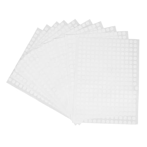 ELAYARD 10 Blatt Kleine Runde Aufkleber Selbstklebend Schwarz Farbcodierung Punkt Etiketten für DIY Büro Klassenzimmer Markierung Aufbewahrung von ELAYARD
