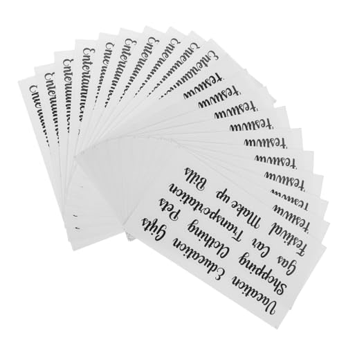 ELAYARD 10 Sätze Budgetetiketten Aufkleber für Geldumschläge Klassifizierende Beschriftung Praktisch und Tragbar für Tägliche Budgetplanung und Finanzorganisation ELAYARD 10 Sätze Budgetetiketten Aufkleber für Geldumschläge Klassifizierende Beschriftung Praktisch und Tragbar für Tägliche Budgetplanung und Finanzorganisation von ELAYARD