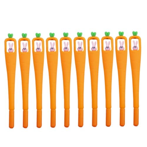 ELAYARD 10 Stück Cartoon Kaninchen Kugelschreiber Spitze Lustige Karotten Form Schwarzer Tintenroller Praktische Schreibstifte für Schüler und Büro Strapazierfähig und Handlich ELAYARD 10 Stück Cartoon Kaninchen Kugelschreiber Spitze Lustige Karotten Form Schwarzer Tintenroller Praktische Schreibstifte für Schüler und Büro Strapazierfähig und Handlich von ELAYARD