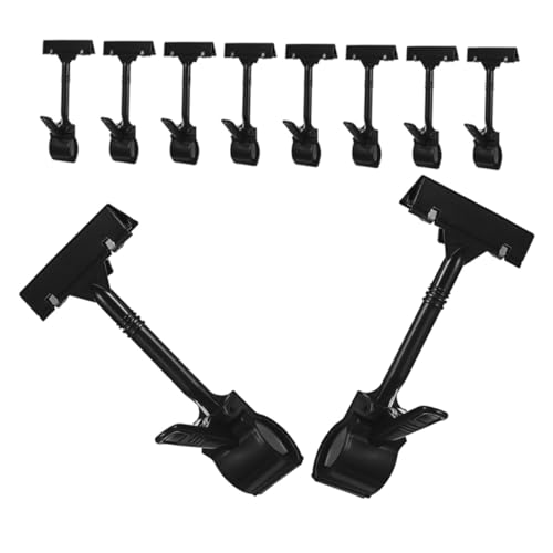 ELAYARD 10 Stück Drehbare Etikettenhalter aus Kunststoff Verstellbare Preisschild Clips für Supermarkt Obstregal Robuste Schildhalter für Vielseitige Einzelhandelsanzeigen von ELAYARD