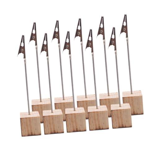 ELAYARD 10 Stück Kreative Holzklammern mit Stabilem Sockel Vielseitige Tischkartenhalter für Hochzeitsdeko Fotohalter Notizclips für Party Büro und Zuhause ELAYARD 10 Stück Kreative Holzklammern mit Stabilem Sockel Vielseitige Tischkartenhalter für Hochzeitsdeko Fotohalter Notizclips für Party Büro und Zuhause von ELAYARD