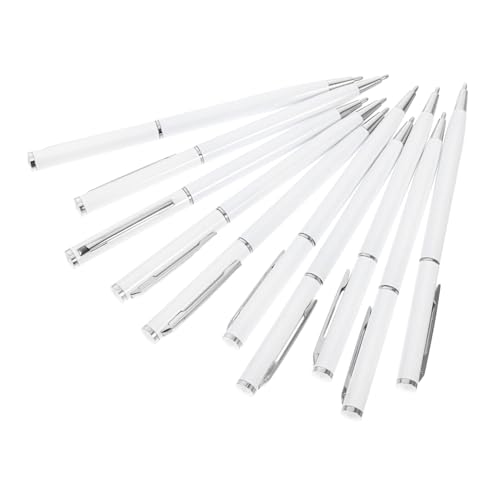 ELAYARD 10 Stück Metalldrehkugelschreiber Eleganter Langlebiger Kugelschreiber mit Drehmechanismus für Flüssiges Schreiben für Büro Meetings und Vertragsunterzeichnungen Schwarze ELAYARD 10 Stück Metalldrehkugelschreiber Eleganter Langlebiger Kugelschreiber mit Drehmechanismus für Flüssiges Schreiben für Büro Meetings und Vertragsunterzeichnungen Schwarze von ELAYARD