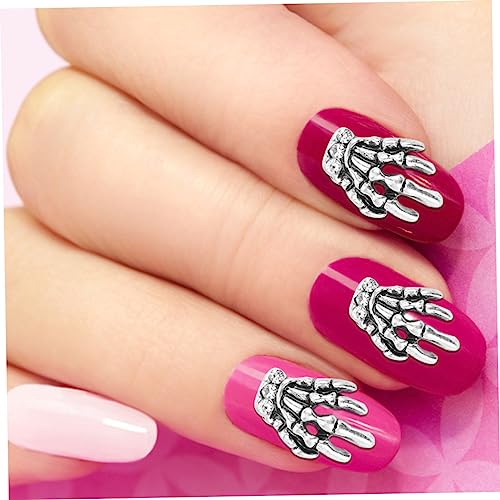 ELAYARD 10 Stück Teiliges Alloy Skeleton Hand Nagelaufkleber Diy Maniküre Dekoration Nageldesign Nagelkunst Tattoos für und Salonanwendung Kreative Nagelpiercing Deko ELAYARD 10 Stück Teiliges Alloy Skeleton Hand Nagelaufkleber Diy Maniküre Dekoration Nageldesign Nagelkunst Tattoos für und Salonanwendung Kreative Nagelpiercing Deko von ELAYARD
