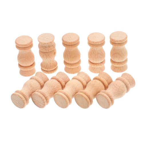 ELAYARD 10 Stück Teiliges Dekorative Holzspindeln für Vintage Dekoration Unlackierte Holzsäulen zur Unterstützung von Kaminsäulen für Heimwerkerprojekte und Inneneinrichtung ELAYARD 10 Stück Teiliges Dekorative Holzspindeln für Vintage Dekoration Unlackierte Holzsäulen zur Unterstützung von Kaminsäulen für Heimwerkerprojekte und Inneneinrichtung von ELAYARD