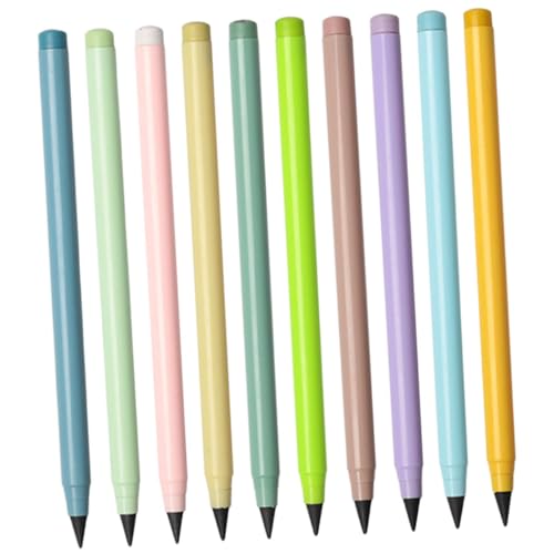 ELAYARD 10 Stück Teiliges Ewiger Tintenloser Schülerbleistifte mit Radiergummi Bunte Wiederverwendbare Schreibstifte ohne Anspitzen Langlebig und Sauber für Kunst Schule und Büro ELAYARD 10 Stück Teiliges Ewiger Tintenloser Schülerbleistifte mit Radiergummi Bunte Wiederverwendbare Schreibstifte ohne Anspitzen Langlebig und Sauber für Kunst Schule und Büro von ELAYARD