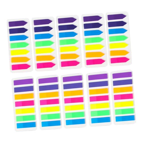 ELAYARD 10 Stück Teiliges Fluoreszierendes Selbstklebendes Index aus Transparentem Pet mit Richtungspfeil und Streifenmarkierungen Wasserfest Wiederablösbar zum Kennzeichnen von Büchern ELAYARD 10 Stück Teiliges Fluoreszierendes Selbstklebendes Index aus Transparentem Pet mit Richtungspfeil und Streifenmarkierungen Wasserfest Wiederablösbar zum Kennzeichnen von Büchern von ELAYARD