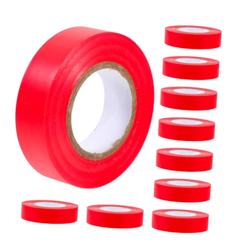 ELAYARD 10 Stück Teiliges Isolierband PVC Elektriker Klebeband Elektrische Isolierung Industrie Klebeband für Elektroinstallation und Langzeitnutzung ELAYARD 10 Stück Teiliges Isolierband PVC Elektriker Klebeband Elektrische Isolierung Industrie Klebeband für Elektroinstallation und Langzeitnutzung von ELAYARD