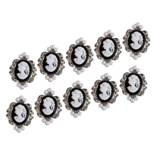 ELAYARD 10 Stück Teiliges Nagelaufkleber Damen Nageldekorationen Kreative Barockstil Nail Art Sticker mit Perlen und Metallverzierung für Stilvolle Maniküre ELAYARD 10 Stück Teiliges Nagelaufkleber Damen Nageldekorationen Kreative Barockstil Nail Art Sticker mit Perlen und Metallverzierung für Stilvolle Maniküre von ELAYARD