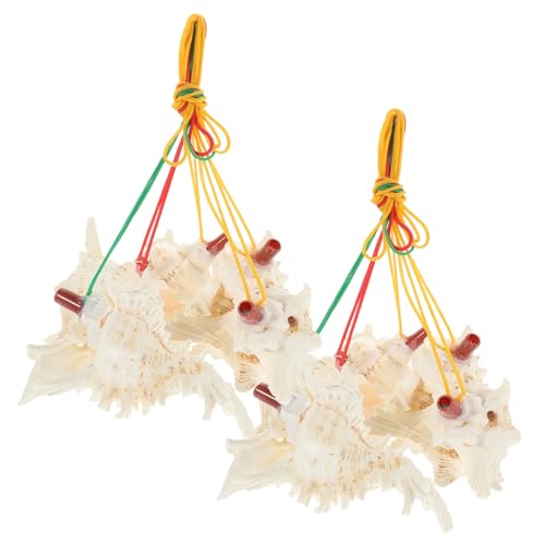 ELAYARD 10 Stück Teiliges Natürliche Meeresschneckenpfeifen Anhänger Halskette Vielseitige Musikinstrumente und Party geräuschmacher Robust Handgefertigt für Festivals und Dekoration von ELAYARD