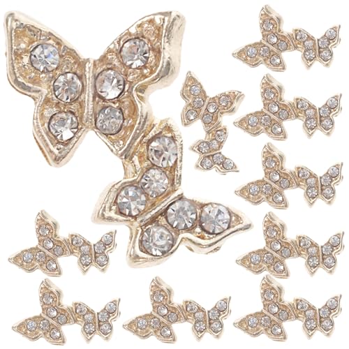 ELAYARD 10 Stück Teiliges Schmetterling Nagel Charms Nail Art Dekoration Leicht und Elegant für Damen Maniküre bei Alltag Party Schule und Besonderen Anlässen ELAYARD 10 Stück Teiliges Schmetterling Nagel Charms Nail Art Dekoration Leicht und Elegant für Damen Maniküre bei Alltag Party Schule und Besonderen Anlässen von ELAYARD