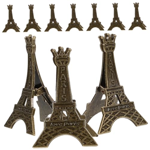 ELAYARD 10 Stück Teiliges Vintage Metall Eiffelturm Fotohalter Tischkartenhalter Stabile Memo Clips für Party Tischnummern Notizen Dekoration ELAYARD 10 Stück Teiliges Vintage Metall Eiffelturm Fotohalter Tischkartenhalter Stabile Memo Clips für Party Tischnummern Notizen Dekoration von ELAYARD