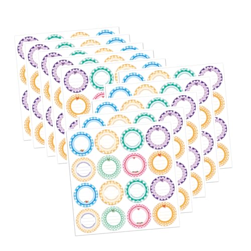 ELAYARD 10 Stück Wasserdichte Selbstklebende Etiketten Aufkleber für Dosen und Flaschenverschluss Langlebig Reißfest Vielseitig für Verpackung Geschenke Scrapbooking und Partys von ELAYARD