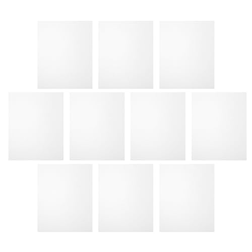 ELAYARD 10 Stück Zeichenschablonen Teilig PVC Transparent für Druckstifte Basteln für Schule und Zuhause Fördert Ausdrucksmöglichkeiten von ELAYARD