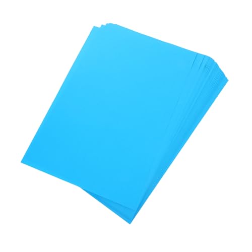 ELAYARD 100 Stück Blaues Farbige Druckerpapier für Schreiben Malen DIY Kunst Handwerk Dokumentdruck Reißfest Schnelltrocknend von ELAYARD