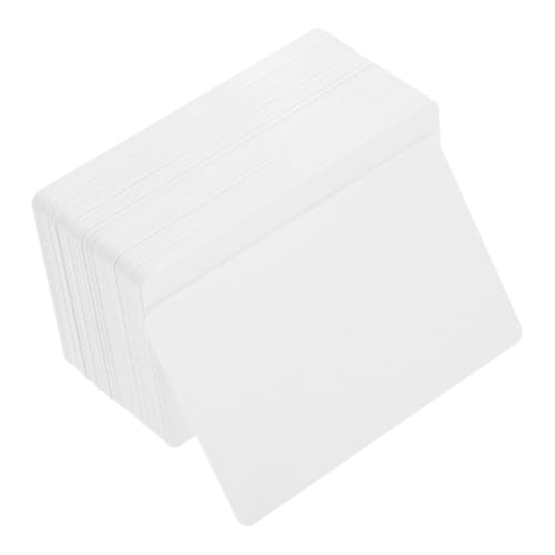 ELAYARD 100 Stück Doppelseitige Weiße PVC Karten Bedruckbar Blanko Kunststoff Visitenkarten DIY Karten mit Glatten Kanten Vielseitig Einsetzbar für Business und Persönliche Gestaltung ELAYARD 100 Stück Doppelseitige Weiße PVC Karten Bedruckbar Blanko Kunststoff Visitenkarten DIY Karten mit Glatten Kanten Vielseitig Einsetzbar für Business und Persönliche Gestaltung von ELAYARD