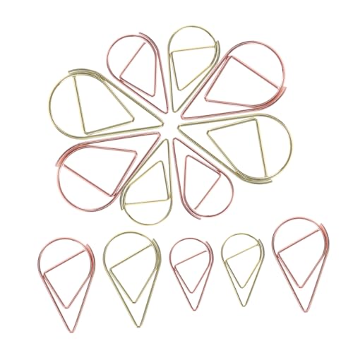 ELAYARD 100 Stück Kleine Förmige Metall Büroklammern Gold und Roségold Vielseitige Papierklammern für Lesezeichen Dokumentenorganisation Scrapbooking und Kreative Büroaccessoires ELAYARD 100 Stück Kleine Förmige Metall Büroklammern Gold und Roségold Vielseitige Papierklammern für Lesezeichen Dokumentenorganisation Scrapbooking und Kreative Büroaccessoires von ELAYARD