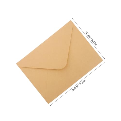 ELAYARD 100 Stück Kraftpapier Umschläge Braun Nassklebung Vielseitig für Einladungen Grußkarten Briefe Büro Schule Mehrzweck Kuverts ELAYARD 100 Stück Kraftpapier Umschläge Braun Nassklebung Vielseitig für Einladungen Grußkarten Briefe Büro Schule Mehrzweck Kuverts von ELAYARD