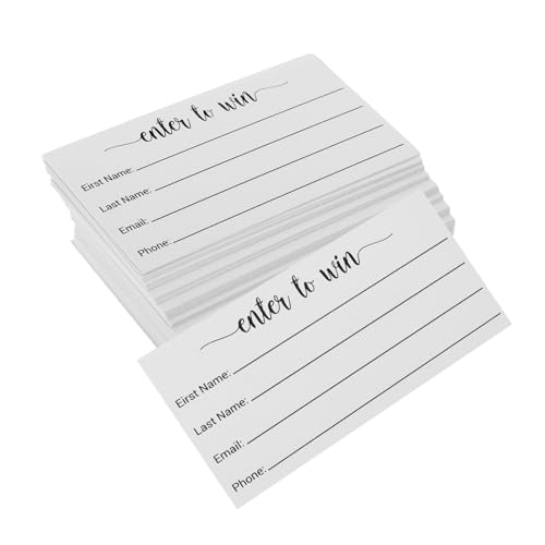 ELAYARD 100 Stück Raffle Ticket Karten Blanko Lose Karten für Party Wettbewerbe Veranstaltungen zum Beschriften und Sammeln von Teilnehmerinformationen von ELAYARD