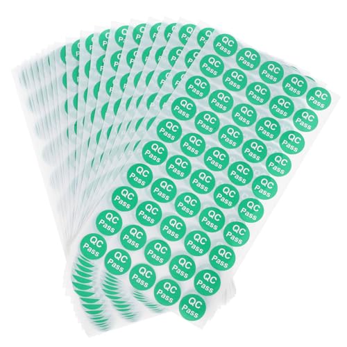 ELAYARD 1000Stücke Qc Geprüfte Aufkleber Qualitätsgeprüfte Etiketten Für Lagerprodukte Selbstklebende Qualitätskontrollaufkleber Für Lager Versand von ELAYARD