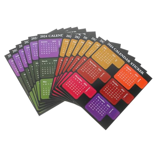 ELAYARD 12 Blatt Kalender Notizblock Aufkleber DIY Kalenderetiketten Selbstklebend für Wochenplaner Notizbuch Register Index Tabs für Büro Schule und Zuhause ELAYARD 12 Blatt Kalender Notizblock Aufkleber DIY Kalenderetiketten Selbstklebend für Wochenplaner Notizbuch Register Index Tabs für Büro Schule und Zuhause von ELAYARD