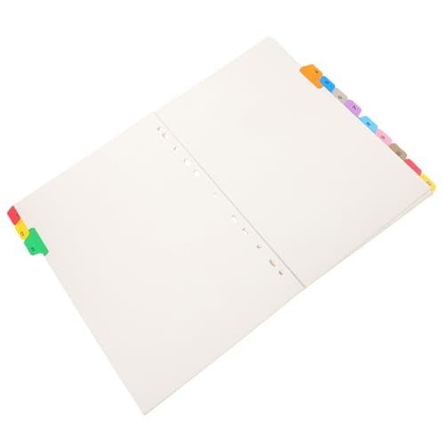ELAYARD 12 Blatt Teiliges Register mit Löchern Farbige Trennblätter für Ringbücher Praktische Büro und Schreibwaren Zubehör Vielseitige Ordner Registerkarten für Haushalts und ELAYARD 12 Blatt Teiliges Register mit Löchern Farbige Trennblätter für Ringbücher Praktische Büro und Schreibwaren Zubehör Vielseitige Ordner Registerkarten für Haushalts und von ELAYARD