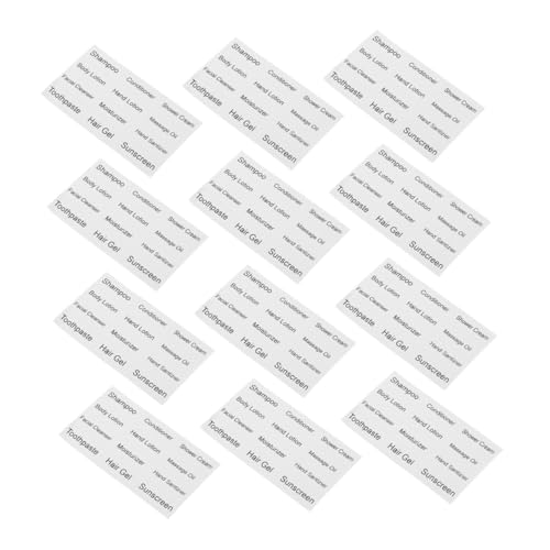 ELAYARD 12 Blatt Teiliges Wasserfester Kosmetiketiketten für Flaschen Selbstklebende Hautpflege aufkleber zur Einfachen Organisation von Badezimmer Reiseutensilien Klare Beschriftung für ELAYARD 12 Blatt Teiliges Wasserfester Kosmetiketiketten für Flaschen Selbstklebende Hautpflege aufkleber zur Einfachen Organisation von Badezimmer Reiseutensilien Klare Beschriftung für von ELAYARD