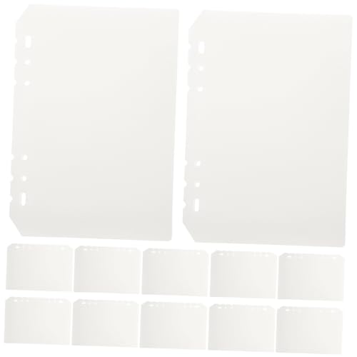 ELAYARD 12 Stück Teiliges PP Register mit Löchern Transparente Matte Trennblätter für Ringbuch Stabile Notizbuch Teiler zur Schnellen Organisation von Dokumenten und Berichten ELAYARD 12 Stück Teiliges PP Register mit Löchern Transparente Matte Trennblätter für Ringbuch Stabile Notizbuch Teiler zur Schnellen Organisation von Dokumenten und Berichten von ELAYARD