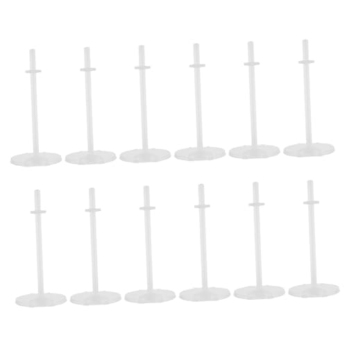 ELAYARD 12 Teiliger Figurenständer Puppenständer Für Verschiedene Größen Displayhalter Miniatur Puppenständer Puppen Displayvorrichtungen Actionfigurenständer Puppenmodellhalter von ELAYARD