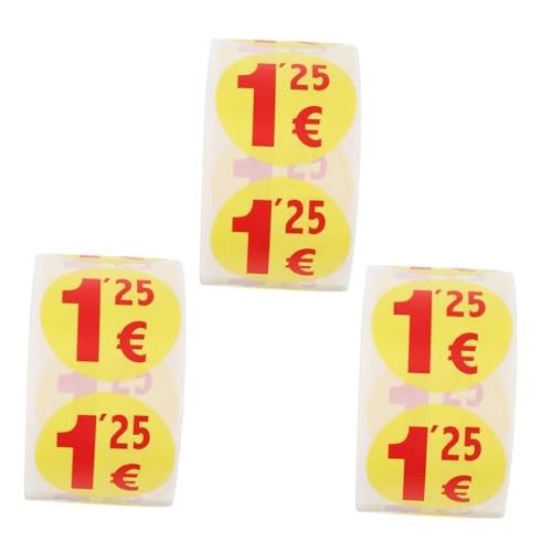 ELAYARD 1500 Stück Preisetiketten Aufkleber Euro Selbstklebend Haftend Supermarkt Preisaufkleber Für Garage Verpackung Je von ELAYARD